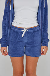 PAPAYO – Short coton Coupe droite – Femme – Indigo